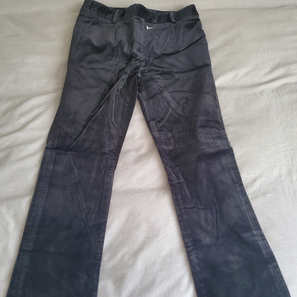 FRAME Atelier cropped velvet pants black size 23